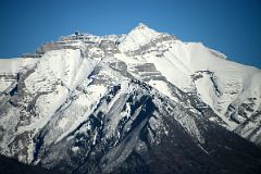 25B Mount Peechee From Trans Canada Highway From Near Banff In Winter